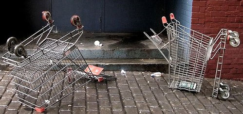 abandoned shopping carts